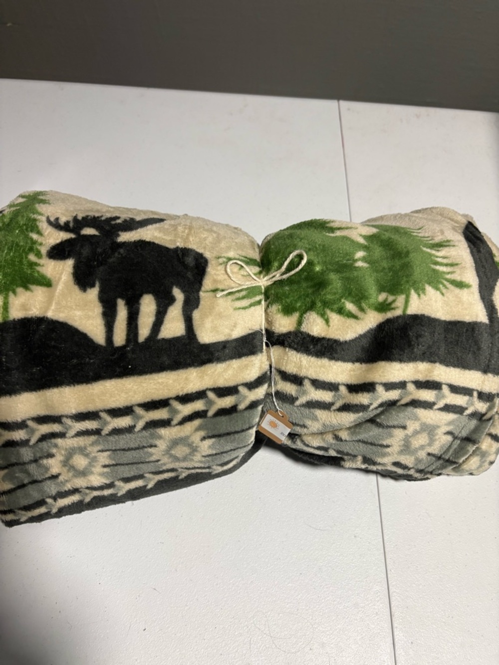 Western Linen Queen Blanket